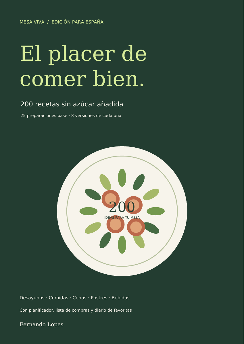 Capa real del e-book Mesa Viva: El placer de comer bien
